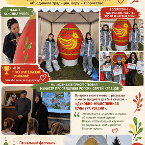 Наши ученики — участники пасхального фестиваля в Дмитровском!